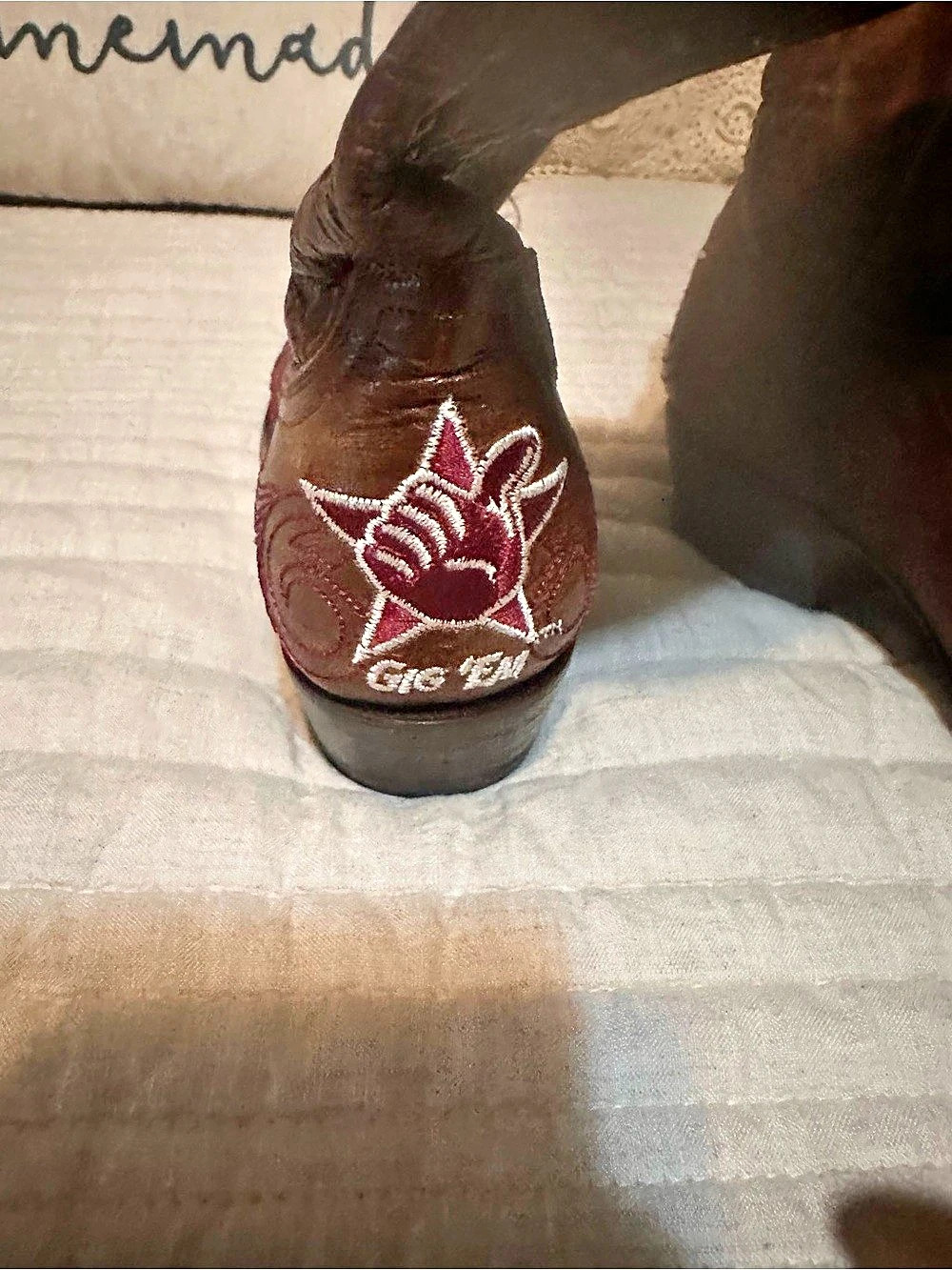 Gameday Boots Texas A&M Aggies Women's Brown Western Boots Brown Heeled Boots - Picture 3 of 5